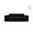 Jodie 2-Sitzer Sofa aus Samt in Schwarz (Venus 2923), 175x99 cm von Micadoni – Bild 1