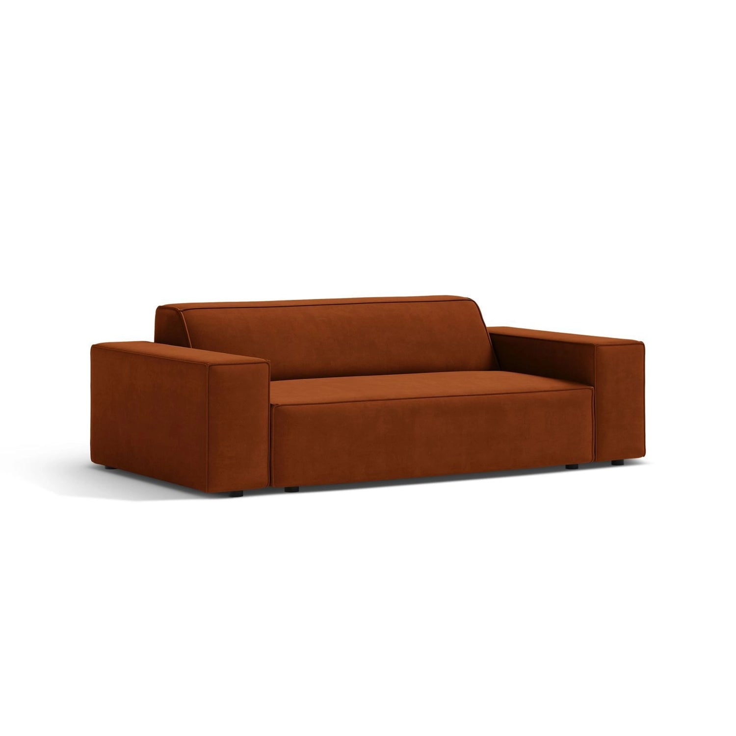 Jodie 2-Sitzer Sofa aus Samt in Terrakotta (Bluvel 4215), 175x99 cm von Micadoni – Bild 3