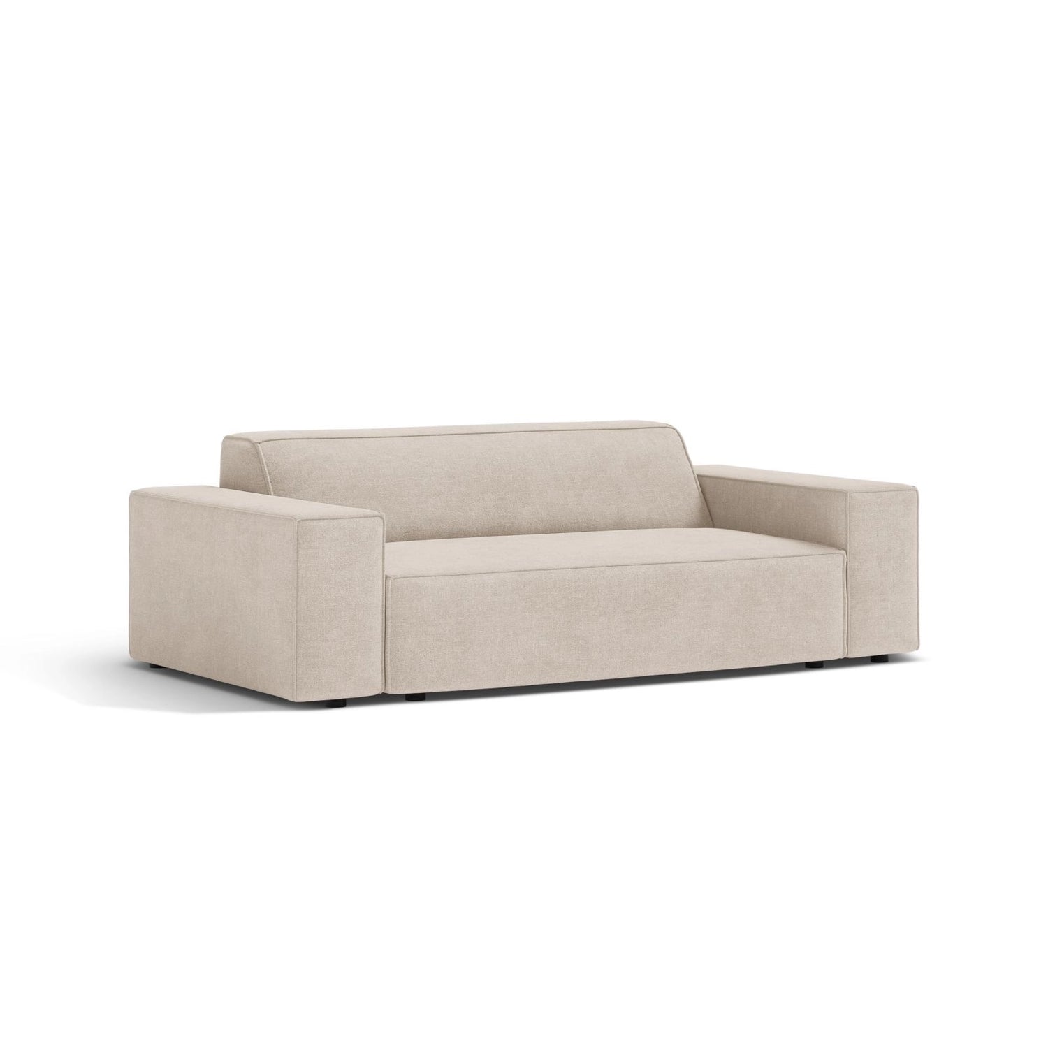 Jodie 2-Sitzer Sofa aus Strukturierter Stoff in Beige (Liberty 2), 175x99 cm von Micadoni – Bild 3