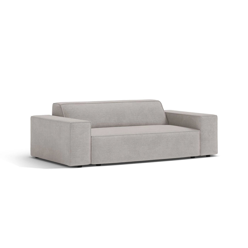 Jodie 2-Sitzer Sofa aus Strukturierter Stoff in Hellgrau (Liberty 18), 175x99 cm von Micadoni – Bild 3