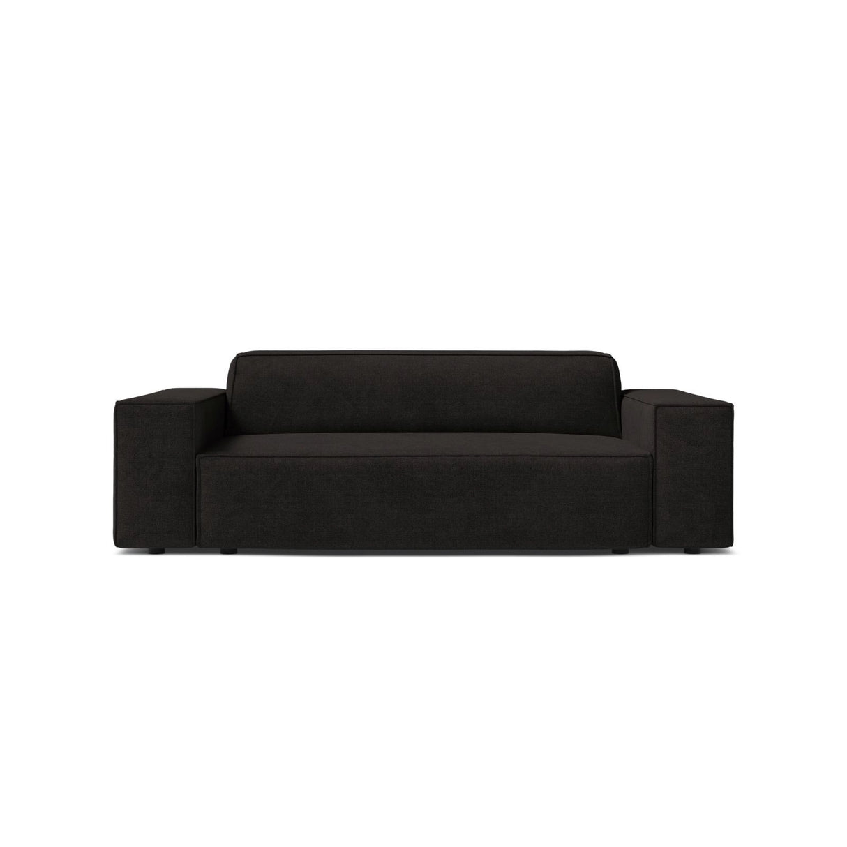 Jodie 2-Sitzer Sofa aus Strukturierter Stoff in Schwarz (Liberty 22), 175x99 cm von Micadoni – Bild 1