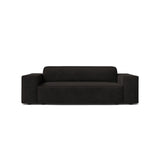 Jodie 2-Sitzer Sofa aus Strukturierter Stoff in Schwarz (Liberty 22), 175x99 cm von Micadoni – Bild 1