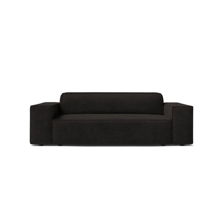 Jodie 2-Sitzer Sofa aus Strukturierter Stoff in Schwarz (Liberty 22), 175x99 cm von Micadoni – Bild 1