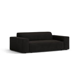 Jodie 2-Sitzer Sofa aus Strukturierter Stoff in Schwarz (Liberty 22), 175x99 cm von Micadoni – Bild 3