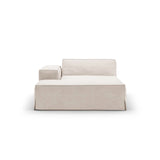 Jodie Einzelmodul Sofa mit abnehmbarem Bezug, Linke Seite, aus Strukturierter Stoff in Beige (LINS 22), 166x102 cm von Micadoni – Bild 3