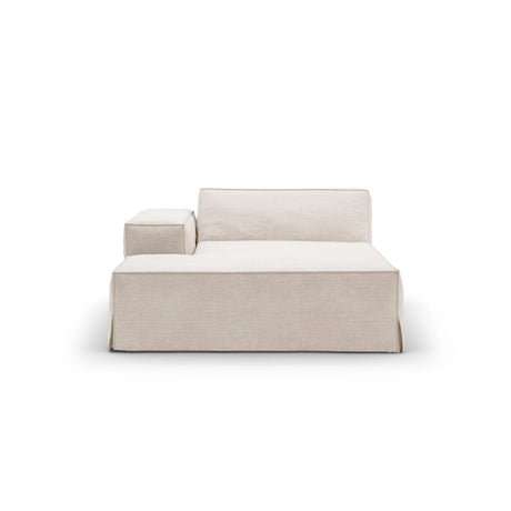 Jodie Einzelmodul Sofa mit abnehmbarem Bezug, Linke Seite, aus Strukturierter Stoff in Beige (LINS 22), 166x102 cm von Micadoni – Bild 3
