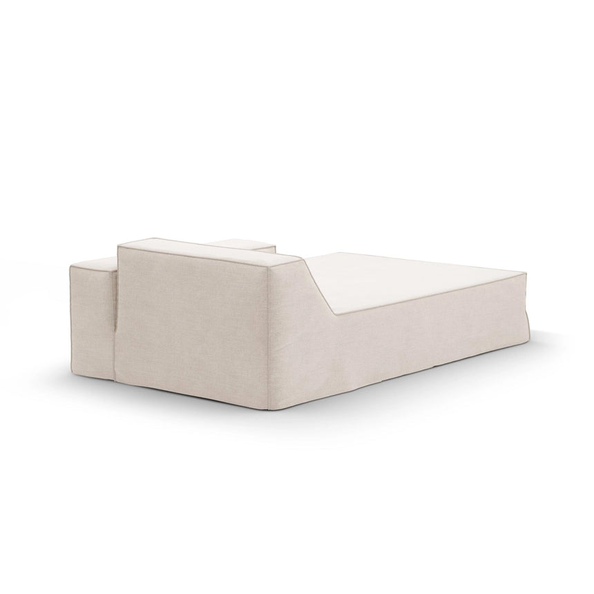 Jodie Einzelmodul Sofa mit abnehmbarem Bezug, Linke Seite, aus Strukturierter Stoff in Beige (LINS 22), 166x102 cm von Micadoni – Bild 4
