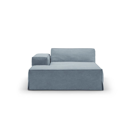 Jodie Einzelmodul Sofa mit abnehmbarem Bezug, Linke Seite, aus Strukturierter Stoff in Gedämpftes Blau (LINS 81), 166x102 cm von Micadoni – Bild 3