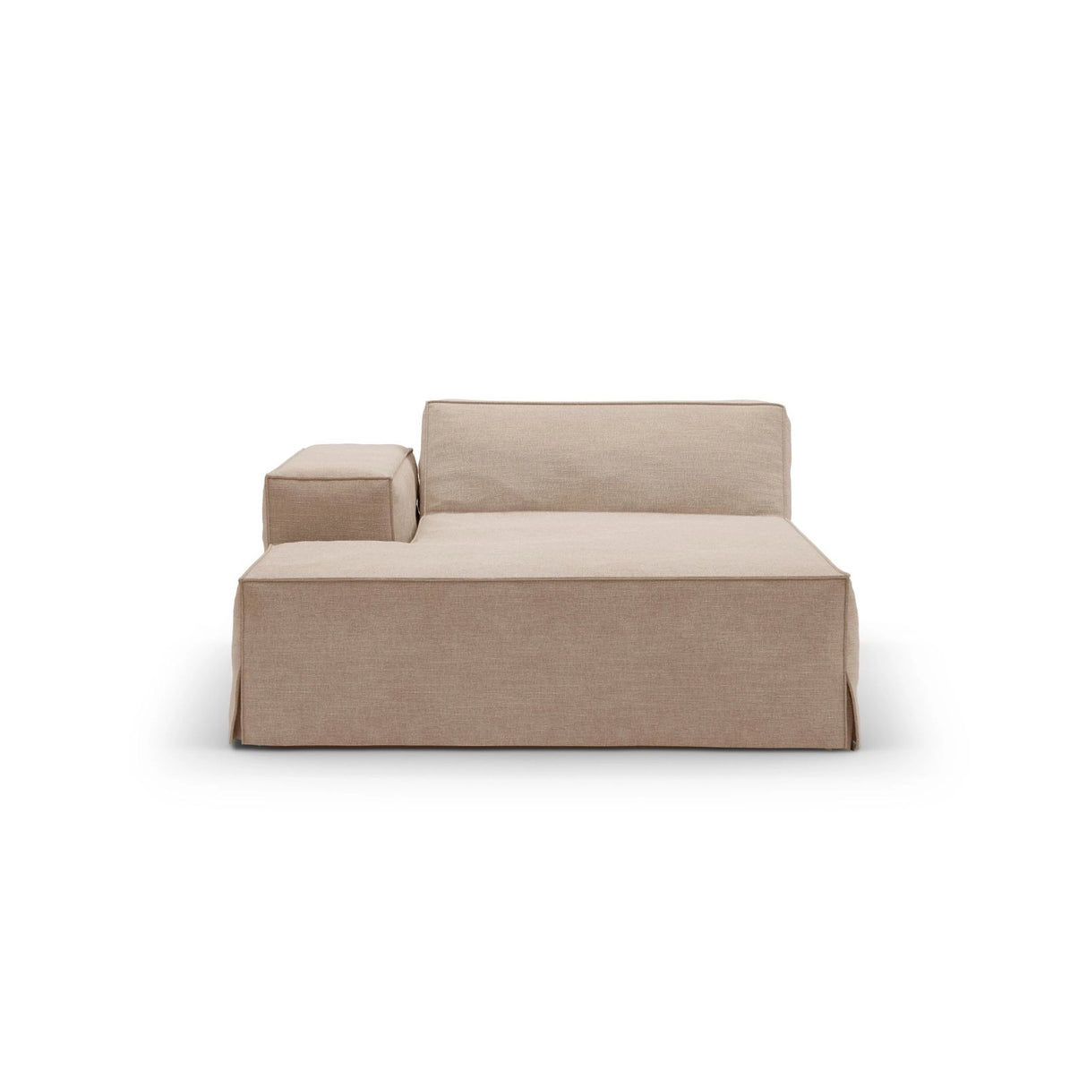 Jodie Einzelmodul Sofa mit abnehmbarem Bezug, Linke Seite, aus Strukturierter Stoff in Sand (LINS 32), 166x102 cm von Micadoni – Bild 3