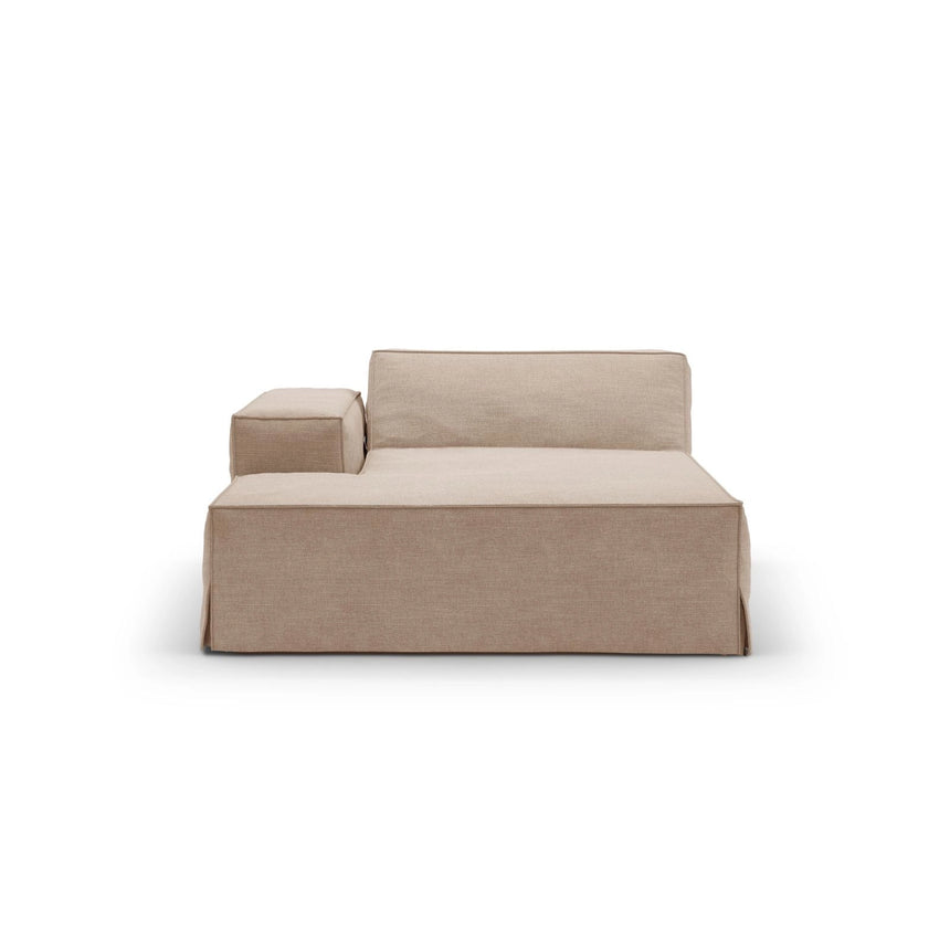 Jodie Einzelmodul Sofa mit abnehmbarem Bezug, Linke Seite, aus Strukturierter Stoff in Sand (LINS 32), 166x102 cm von Micadoni – Bild 3
