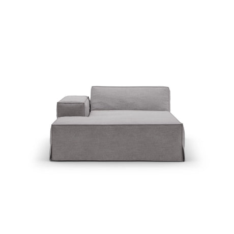 Jodie Einzelmodul Sofa mit abnehmbarem Bezug, Linke Seite, aus Strukturierter Stoff in Warmes Grau (LINS 07), 166x102 cm von Micadoni – Bild 3