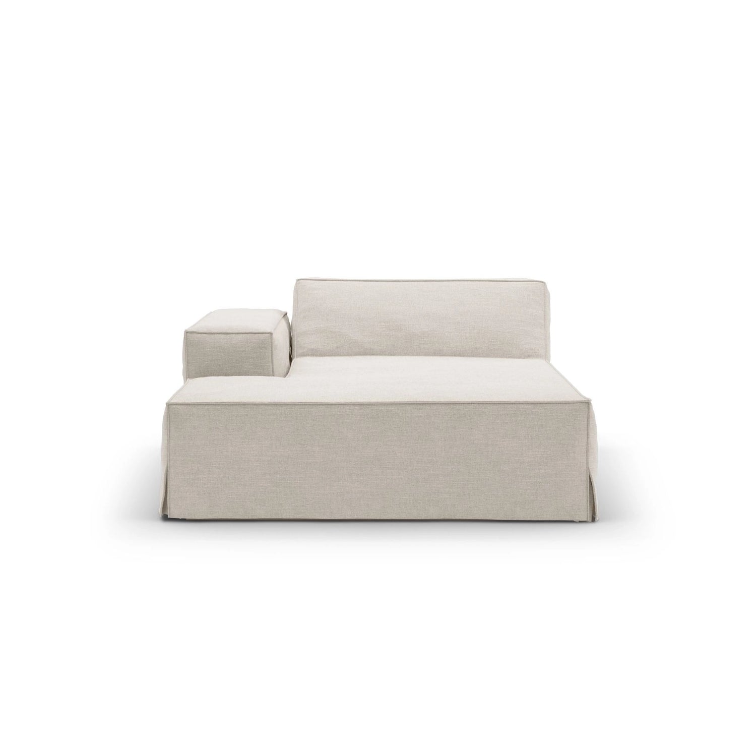 Jodie Einzelmodul Sofa mit abnehmbarem Bezug, Linke Seite, aus Strukturstoff, 166x102 cm von Micadoni – Bild 3