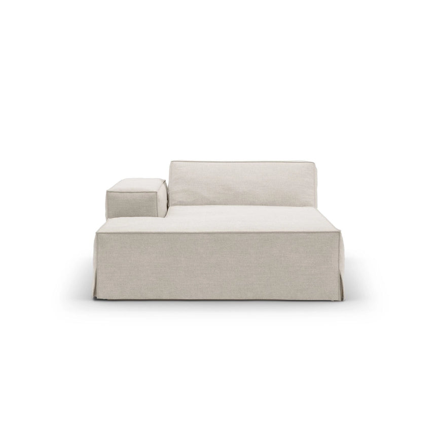 Jodie Einzelmodul Sofa mit abnehmbarem Bezug, Linke Seite, aus Strukturstoff, 166x102 cm von Micadoni – Bild 3