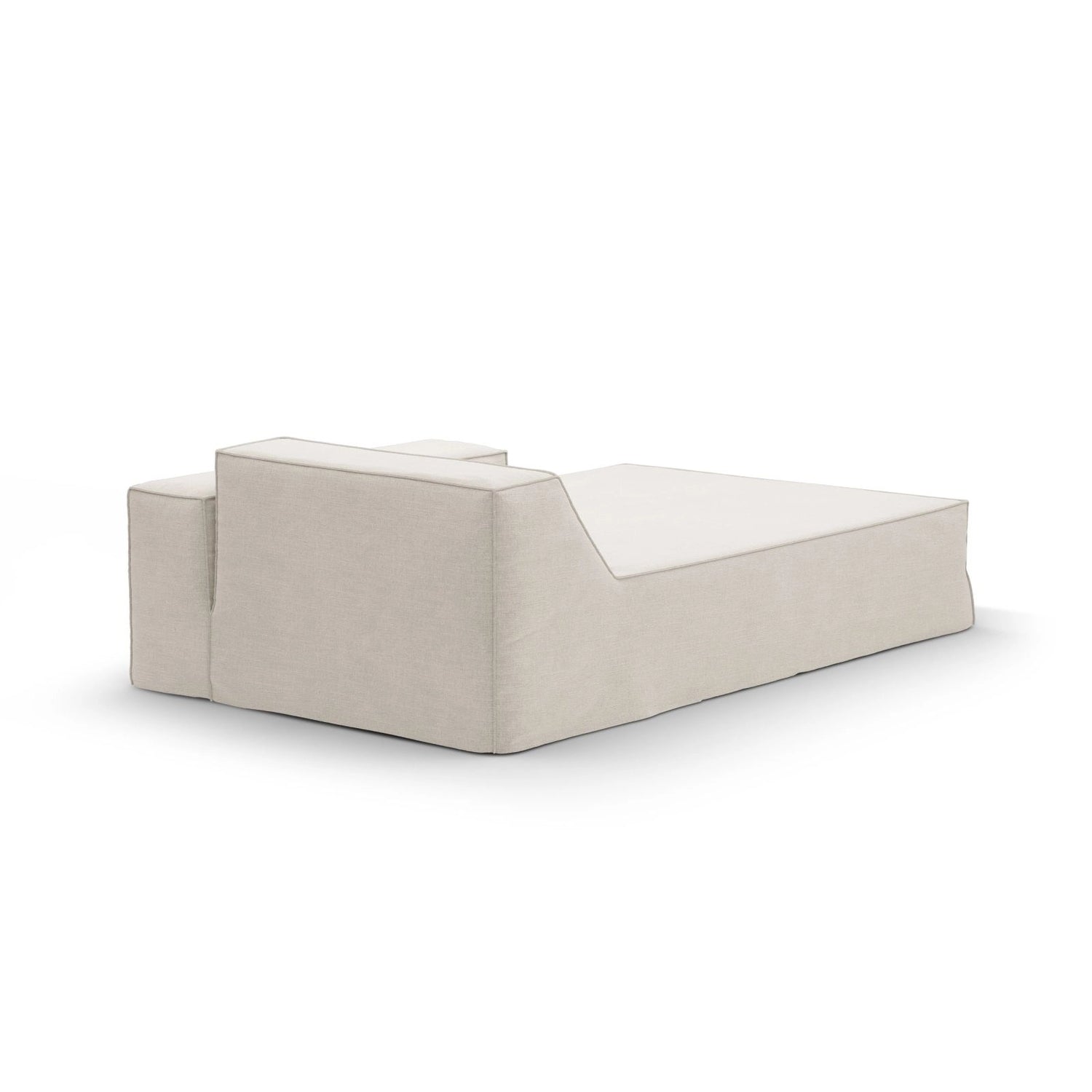 Jodie Einzelmodul Sofa mit abnehmbarem Bezug, Linke Seite, aus Strukturstoff, 166x102 cm von Micadoni – Bild 4
