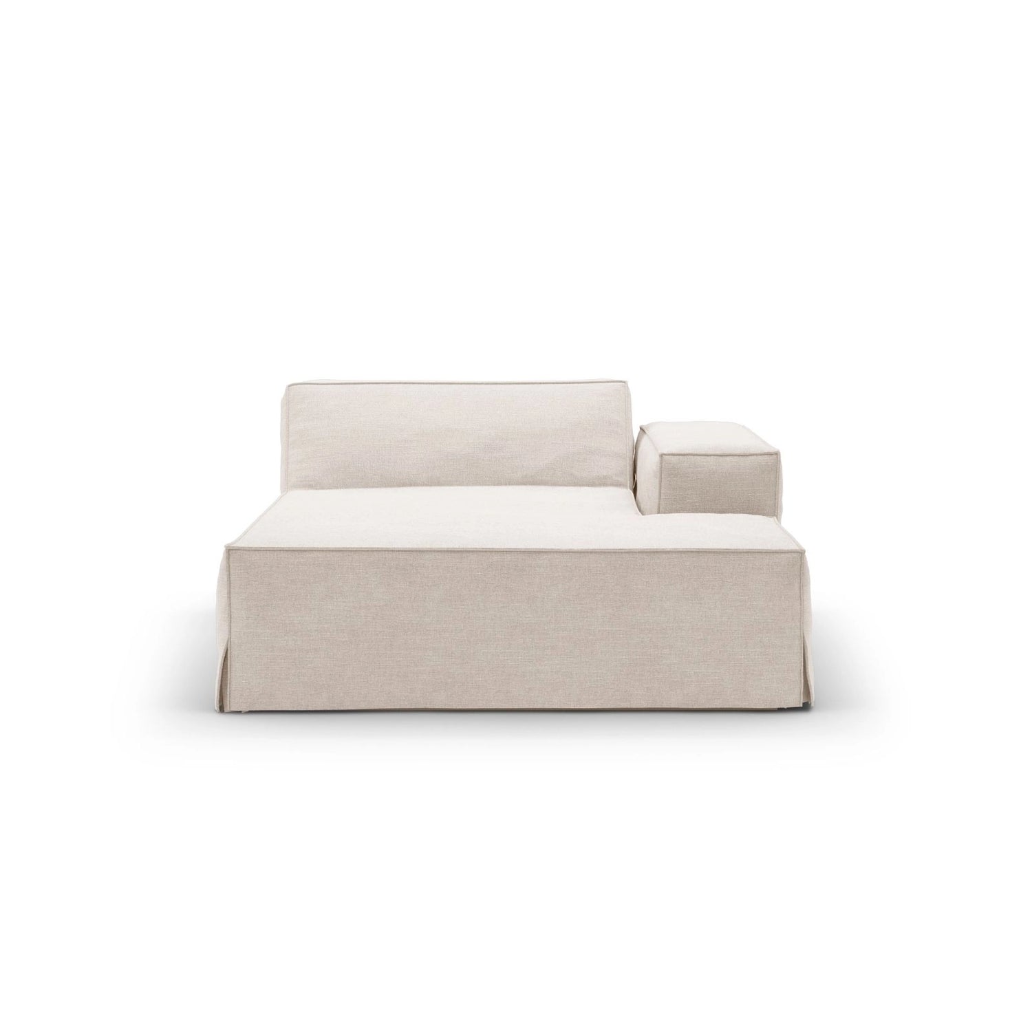 Jodie Einzelmodul Sofa mit abnehmbarem Bezug, Rechte Seite, aus Strukturierter Stoff in Beige (LINS 22), 166x102 cm von Micadoni – Bild 3