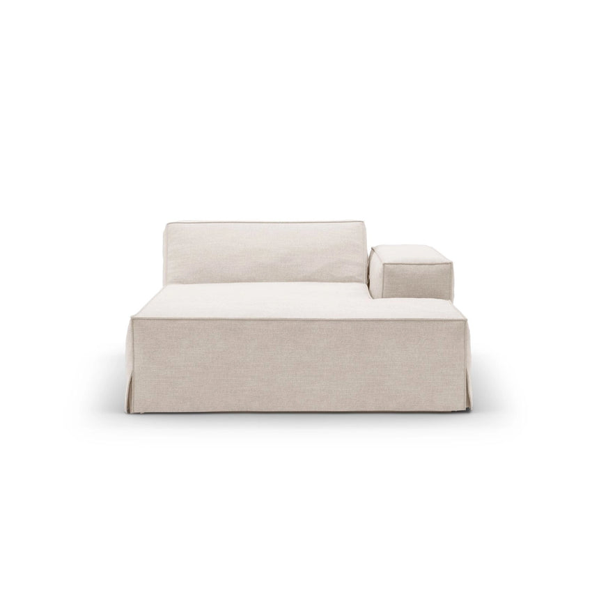 Jodie Einzelmodul Sofa mit abnehmbarem Bezug, Rechte Seite, aus Strukturierter Stoff in Beige (LINS 22), 166x102 cm von Micadoni – Bild 3
