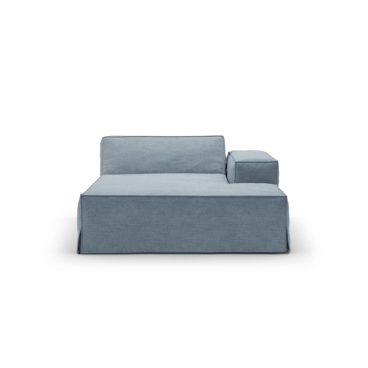 Jodie Einzelmodul Sofa mit abnehmbarem Bezug, Rechte Seite, aus Strukturierter Stoff in Gedämpftes Blau (LINS 81), 166x102 cm von Micadoni – Bild 3