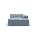 Jodie Einzelmodul Sofa mit abnehmbarem Bezug, Rechte Seite, aus Strukturierter Stoff in Gedämpftes Blau (LINS 81), 166x102 cm von Micadoni – Bild 3