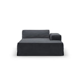Jodie Einzelmodul Sofa mit abnehmbarem Bezug, Rechte Seite, aus Strukturierter Stoff in Grau und Blau (LINS 89), 166x102 cm von Micadoni – Bild 3