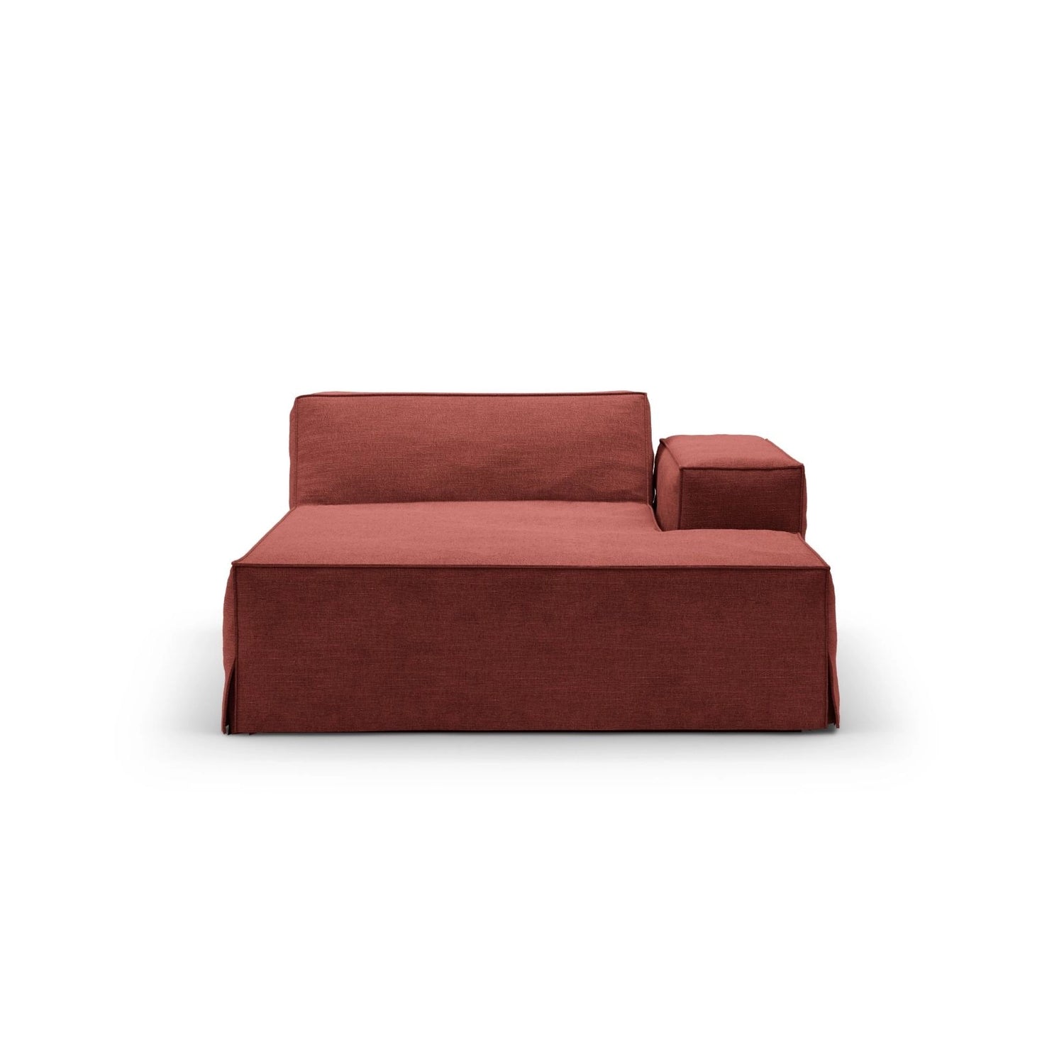 Jodie Einzelmodul Sofa mit abnehmbarem Bezug, Rechte Seite, aus Strukturierter Stoff in Kirschholz (LINS 58), 166x102 cm von Micadoni – Bild 3