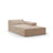 Jodie Einzelmodul Sofa mit abnehmbarem Bezug, Rechte Seite, aus Strukturierter Stoff in Sand (LINS 32), 166x102 cm von Micadoni – Bild 1