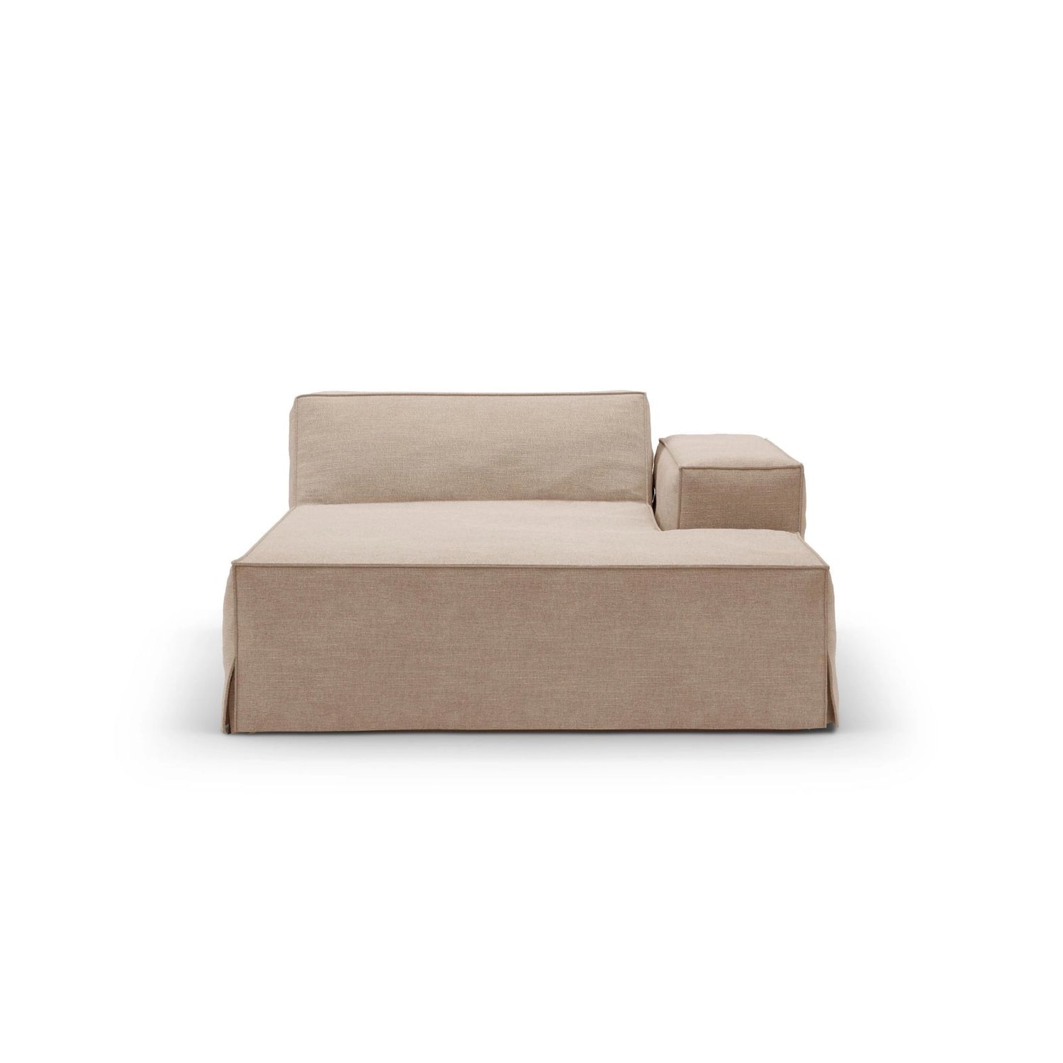 Jodie Einzelmodul Sofa mit abnehmbarem Bezug, Rechte Seite, aus Strukturierter Stoff in Sand (LINS 32), 166x102 cm von Micadoni – Bild 3