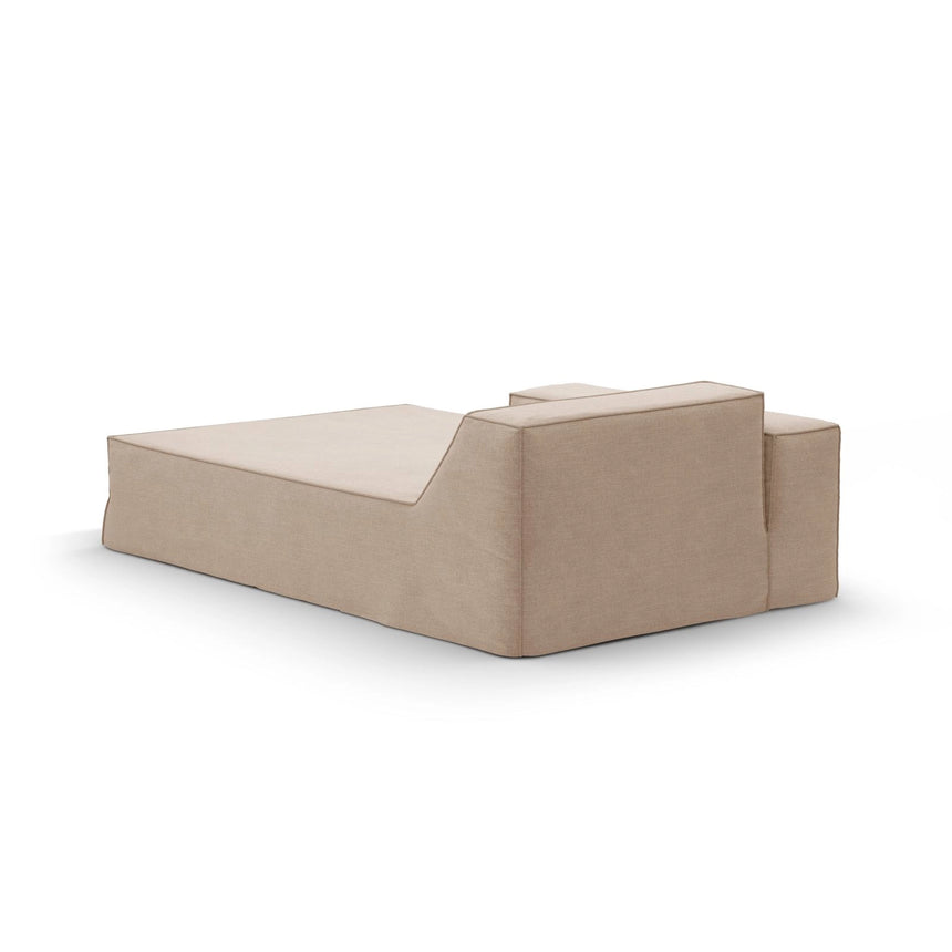 Jodie Einzelmodul Sofa mit abnehmbarem Bezug, Rechte Seite, aus Strukturierter Stoff in Sand (LINS 32), 166x102 cm von Micadoni – Bild 4