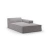 Jodie Einzelmodul Sofa mit abnehmbarem Bezug, Rechte Seite, aus Strukturierter Stoff in Warmes Grau (LINS 07), 166x102 cm von Micadoni – Bild 1