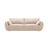 Kaelle 3-Sitzer Sofa mit Schlaffunktion und Bettkasten, ausklappbar, aus Chenille in Beige (Over The Horizon 08), 244x97 cm von Micadoni – Bild 1