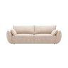 Kaelle 3-Sitzer Sofa mit Schlaffunktion und Bettkasten, ausklappbar, aus Chenille in Beige (Over The Horizon 08), 244x97 cm von Micadoni – Bild 1