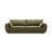 Kaelle 3-Sitzer Sofa mit Schlaffunktion und Bettkasten, ausklappbar, aus Chenille in Grün (Over The Horizon 38), 244x97 cm von Micadoni – Bild 1