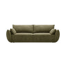 Kaelle 3-Sitzer Sofa mit Schlaffunktion und Bettkasten, ausklappbar, aus Chenille in Grün (Over The Horizon 38), 244x97 cm von Micadoni – Bild 1