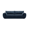Kaelle 3-Sitzer Sofa mit Schlaffunktion und Bettkasten, ausklappbar, aus Chenille in Königsblau (Over The Horizon 78), 244x97 cm von Micadoni – Bild 1