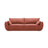 Kaelle 3-Sitzer Sofa mit Schlaffunktion und Bettkasten, ausklappbar, aus Chenille in Terrakotta (Over The Horizon 57), 244x97 cm von Micadoni – Bild 1