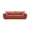 Kaelle 3-Sitzer Sofa mit Schlaffunktion und Bettkasten, ausklappbar, aus Chenille in Terrakotta (Over The Horizon 57), 244x97 cm von Micadoni – Bild 1