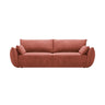 Kaelle 3-Sitzer Sofa mit Schlaffunktion und Bettkasten, ausklappbar, aus Chenille in Terrakotta (Over The Horizon 57), 244x97 cm von Micadoni – Bild 1