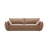 Kaelle 3-Sitzer Sofa mit Schlaffunktion und Bettkasten, ausklappbar, aus Samt in Beige (Bluvel 28), 244x97 cm von Micadoni – Bild 1