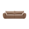 Kaelle 3-Sitzer Sofa mit Schlaffunktion und Bettkasten, ausklappbar, aus Samt in Beige (Bluvel 28), 244x97 cm von Micadoni – Bild 1