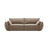 Kaelle 3-Sitzer Sofa mit Schlaffunktion und Bettkasten, ausklappbar, aus Samt in Cappuccino (Bluvel 40), 244x97 cm von Micadoni – Bild 1