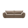 Kaelle 3-Sitzer Sofa mit Schlaffunktion und Bettkasten, ausklappbar, aus Samt in Cappuccino (Bluvel 40), 244x97 cm von Micadoni – Bild 1
