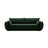 Kaelle 3-Sitzer Sofa mit Schlaffunktion und Bettkasten, ausklappbar, aus Samt in Flaschengrün (Bluvel 78), 244x97 cm von Micadoni – Bild 1