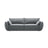Kaelle 3-Sitzer Sofa mit Schlaffunktion und Bettkasten, ausklappbar, aus Samt in Grau (Bluvel 10), 244x97 cm von Micadoni – Bild 1