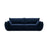 Kaelle 3-Sitzer Sofa mit Schlaffunktion und Bettkasten, ausklappbar, aus Samt in Königsblau (Bluvel 86), 244x97 cm von Micadoni – Bild 1