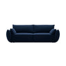 Kaelle 3-Sitzer Sofa mit Schlaffunktion und Bettkasten, ausklappbar, aus Samt in Königsblau (Bluvel 86), 244x97 cm von Micadoni – Bild 1