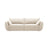 Kaelle 3-Sitzer Sofa mit Schlaffunktion und Bettkasten, ausklappbar, aus Samt in Leichtes Beige (Bluvel 22), 244x97 cm von Micadoni – Bild 1