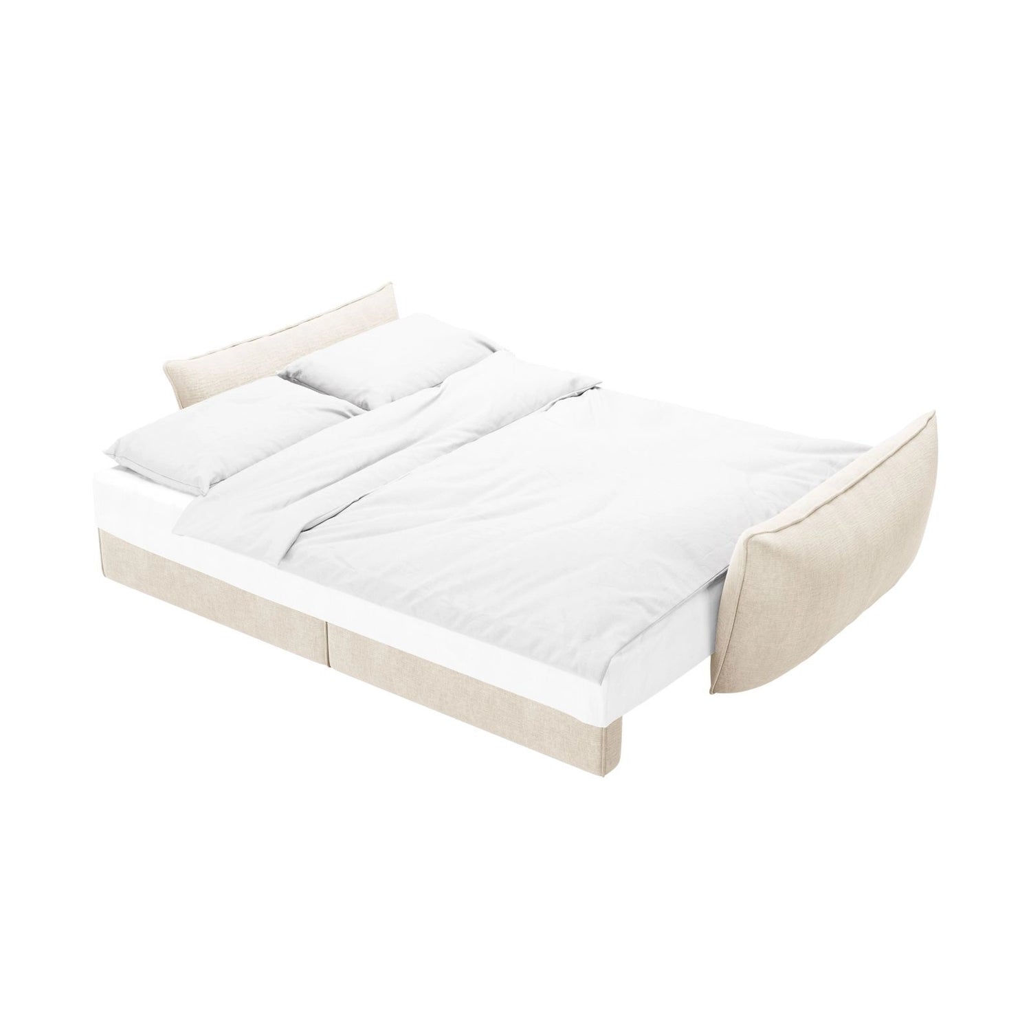 Kaelle 3-Sitzer Sofa mit Schlaffunktion und Bettkasten, ausklappbar, aus Samt oder Chenille, 244x97 cm von Micadoni – Bild 6