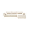 Kaelle 4-Sitzer Ecksofa mit Schlaffunktion und Bettkasten, Rechte Seite, aus Samt oder Chenille, 252x165 cm von Micadoni – Bild 1