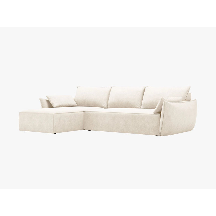 Kaelle 4-Sitzer Ecksofa mit Schlaffunktion und Bettkasten, Rechte Seite, aus Samt oder Chenille, 252x165 cm von Micadoni – Bild 7