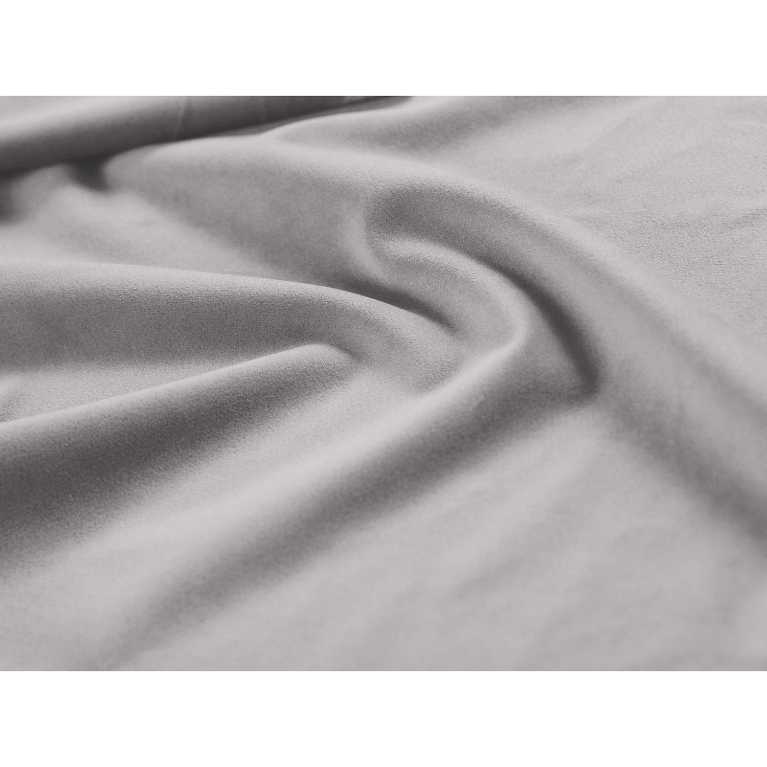 Kaelle Bett mit Kopfteil und Stauraum aus Samt in Hellgrau (Bluvel 13), 90x200 cm von Micadoni – Bild 6