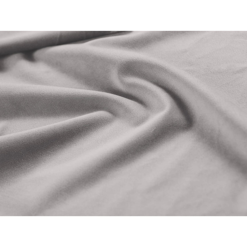 Kaelle Bett mit Kopfteil und Stauraum aus Samt in Hellgrau (Bluvel 13), 90x200 cm von Micadoni – Bild 6
